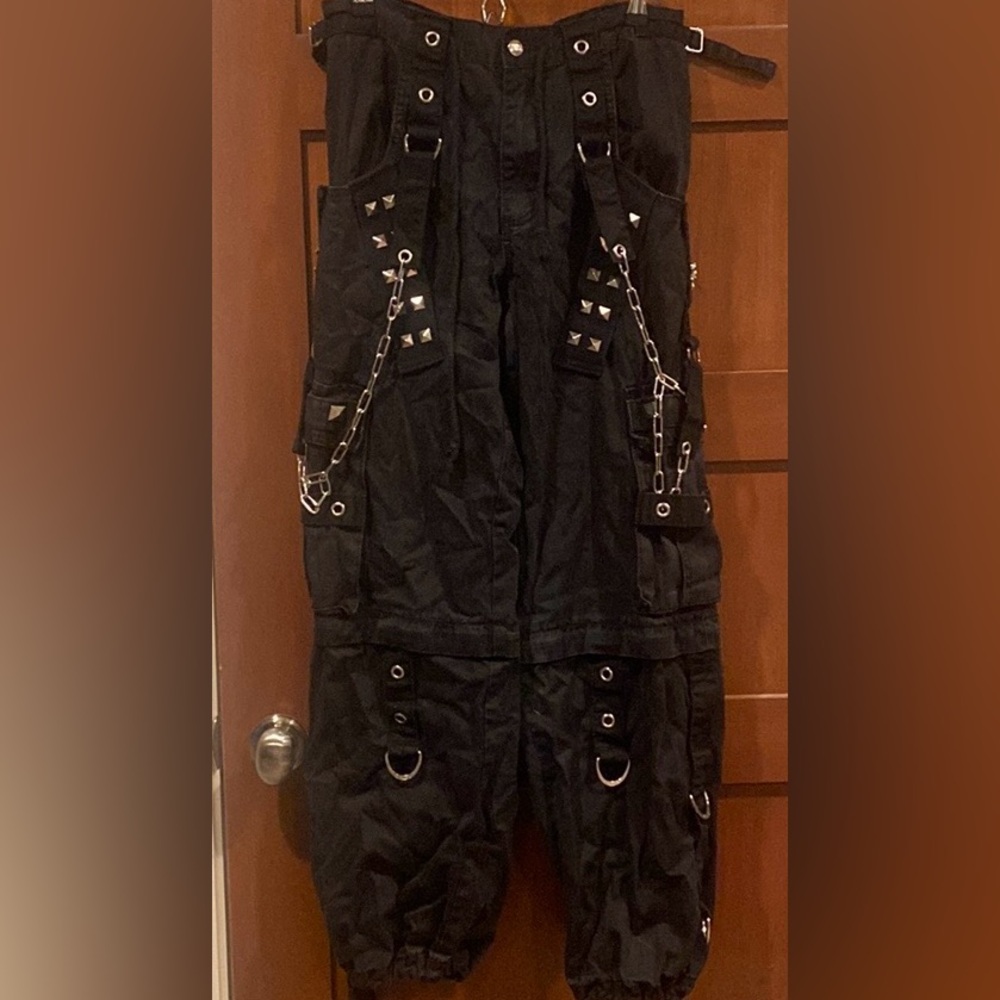 Tripp NYC goth punk industrial cargo pants/shorts